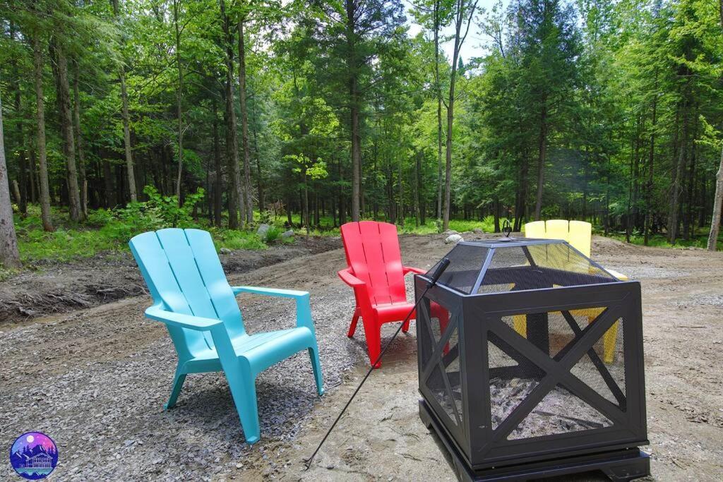 Chalet Deschamps- Spa- Chien Accepte- Nature- Estrie Mansonville Dış mekan fotoğraf