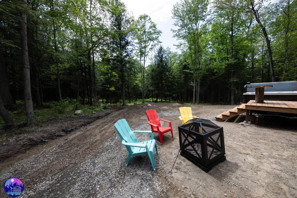 Chalet Deschamps- Spa- Chien Accepte- Nature- Estrie Mansonville Dış mekan fotoğraf