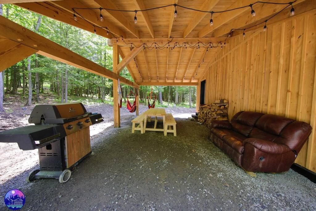 Chalet Deschamps- Spa- Chien Accepte- Nature- Estrie Mansonville Dış mekan fotoğraf